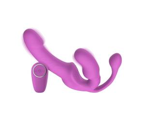 Teazers - Strapless Strap-On con plug anale - rosa