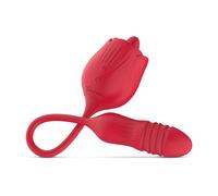 Teazers Teazers - Rose Dildo Vibratore Spingente - Rosso