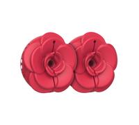 Teazers Rose - pinze per capezzoli vibranti (rosso)