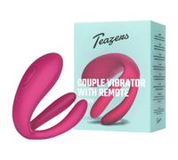 Teazers Couple Vibrator with Remote Pink