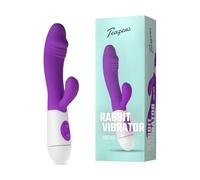 Teazers Vibratore realistico a forma di coniglio Purple 18,5 cm
