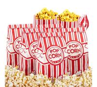 Tebery 200 sacchetti grandi per popcorn, 29 x 13 x 7,5 cm, sacchetti di carta per popcorn, caramelle, per film, serate, feste, matrimoni, compleanni