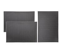 Tebery Confezione da 3 tappetini da bar in gomma 45,7 x 30,5 cm, spessi, resistenti ed eleganti, antiscivolo, atossici, per caffè, bar, ristoranti