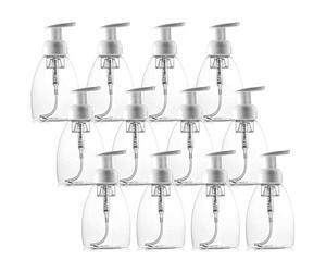 Tebery, dispenser per sapone liquido, 250 ml, da usare con sapone di Castiglia, sapone liquido fai da te, sapone per piatti, bagnoschiuma e molto altro ancora, confezione da 12