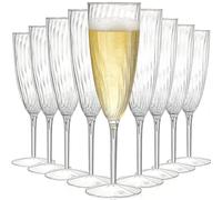 Tebery Flute Mimosa Flute da champagne in plastica trasparente, 18 ml, usa e getta per vino e cocktail, per casa, vita quotidiana, feste, matrimoni, tostatura