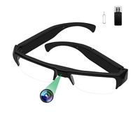 Tebetu Fotocamera Spia per Occhiali 1080P, Telecamera Nascosta Invisibile Portatile, Occhiali Sportivi con Telecamera Spia, Action Cam per il ciclismo, le lezioni e altre attività indoor e outdoor