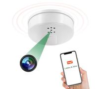 Tebetu Mini Telecamera WiFi Interno 2.4G e 5G, Micro Spy Cam Nascosta HD 1080P, Telecamera Spia Senza Fili Montato a Soffitto con Visione Notturna Rilevamento del Movimento
