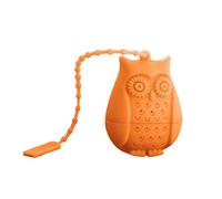 TEBI Infusore di tè creativo simpatico gufo animale filtro da tè in silicone foglia sciolta colino da tè per bevitori di tè amante forniture estive foglia sciolta infusori di tè silicone