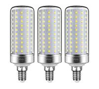 Tebio Argento Mais lampadine LED E14 Luce Naturale 4000K 25W Small Edison Screw Equivalente a 200W 2500LM Non-Dimmerabile, 3 pezzi