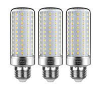 Tebio LED Argento Mais lampadine E27 25W Small Edison Screw Equivalente a 200W 2500LM Non Dimmerabile 3000K Bianca Calda Lampadine a candela, 3 pezzi