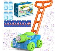 TEBOKHAD Tosaerba a Bolle per Bambini, Macchina Automatica per Soffiatore Di Bolle, Giocattoli a Sapone Con Luce LED, Feste Estive All'aperto Regalo Nozze, Regali per Bambini Di Oltre 3 Anni