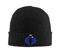 TEBTRGK Cobra Snow Serpent Logo Xmas Beanie Cappelli Piccoli Soldati Bonnet Cappelli Uomo Donna Sport all'Aria Aperta Cappello Lavorato A Maglia Caldo Morbido Caps