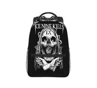 TEBTRGK Michele Nolli Ice Nine Kills Zaino Daypack Grande capacità Bambini Bookbag School Bag Borse a Tracolla per Uomo Donna