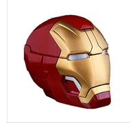TEBUTI Posacenere posacenere con coperchio The Avengers Iron Man Mask Helme resina mano fare posacenere contenitore casa all'aperto Natale fumo posacenere (colore: oro), colore: oro