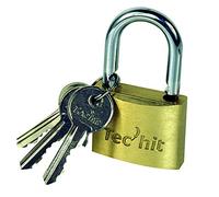 Tec Hit 428025 Lucchetto Ottone 25 mm 3 chiavi
