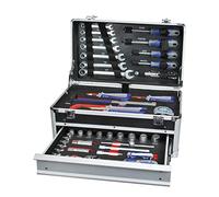 Tec Hit 503045 Valigia in alluminio 1 cassetto con 45 pezzi di strumenti cromo vanadio