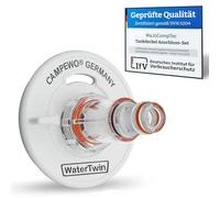 Tec4Camp® WATERTWIN-PRO Tappo per serbatoio con attacco per acqua, adattatore con filtro per tappo del serbatoio dell'acqua a 3 pin, D: 68, raccordo di riempimento dell'acqua, accessorio per camper