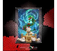 TECA IN PLEXIGLAS ACRILICO - DISPLAY - TECA PER SET LEGO® 72168 - RAYQUAZA