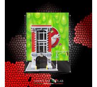 TECA IN PLEXIGLAS ACRILICO-SHOWCASE-TECA SET LEGO 75827-CASERMA GHOSTBUSTERS