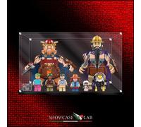 TECA IN PLEXIGLASS ACRILICO-DISPLAY-PER SET LEGO®75644-DORI CONTRO BROGI-GIGANTI