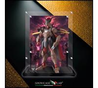 TECA IN PLEXIGLASS ACRILICO-SHOWCASE-PER 5 SAMURAI TROOPERS- BANDAI-SENTINEL-KRA
