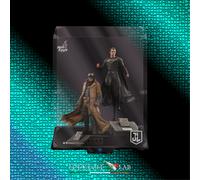 TECA IN PLEXIGLASS ACRILICO-SHOWCASE-PER HOT TOYS Knightmare Batman & Superman