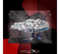 TECA IN PLEXIGLASS ACRILICO-SHOWCASE-PER LEGO 75375-MILLENNIUM FALCON-STAR WARS