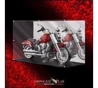TECA IN PLEXIGLASS ACRILICO-SHOWCASE-PER SET LEGO®10269HARLEY DAVIDSON® FAT BOY®
