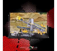 TECA IN PLEXIGLASS ACRILICO-SHOWCASE-PER SET LEGO® 42055 - ESCAVATORE DA MINIERA