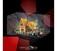 TECA IN PLEXIGLASS ACRILICO-SHOWCASE-PER SET LEGO® 43242-Il cottage di Biancanev