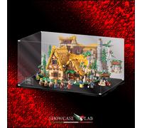 TECA IN PLEXIGLASS ACRILICO-SHOWCASE-PER SET LEGO® 43242-Il cottage di Biancanev