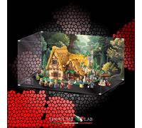 TECA IN PLEXIGLASS ACRILICO-SHOWCASE-PER SET LEGO® 43242-Il cottage di Biancanev