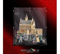TECA IN PLEXIGLASS ACRILICO-SHOWCASE-TECA LEGO 76435 -LA SALA GRANDE DI HOGWARTS