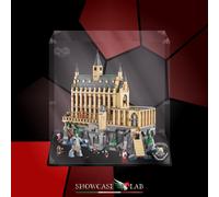 TECA IN PLEXIGLASS ACRILICO-SHOWCASE-TECA LEGO 76435 -LA SALA GRANDE DI HOGWARTS