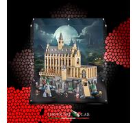 TECA IN PLEXIGLASS ACRILICO-SHOWCASE-TECA LEGO 76435 -LA SALA GRANDE DI HOGWARTS