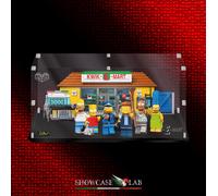 TECA IN PLEXIGLASS ACRILICO-SHOWCASE-TECA LEGO®SET 71016-JET MARKET-THESIMPSONS®
