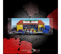 TECA IN PLEXIGLASS ACRILICO-SHOWCASE-TECA LEGO®SET 71016-JET MARKET-THESIMPSONS®