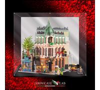 TECA IN PLEXIGLASS ACRILICO-SHOWCASE-TECA PER LEGO 10297-HOTEL BOUTIQUE-EXPERT