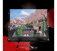 TECA IN PLEXIGLASS ACRILICO-SHOWCASE-TECA PER LEGO 10315-IL GIARDINO TRANQUILLO