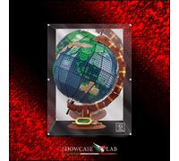 TECA IN PLEXIGLASS ACRILICO-SHOWCASE-TECA PER LEGO 21332-IL MAPPAMONDO-THE GLOBE