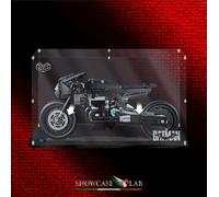 TECA IN PLEXIGLASS ACRILICO-SHOWCASE-TECA PER LEGO 42155-BATCYCLE-THE BATMAN