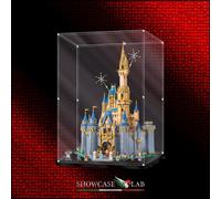 TECA IN PLEXIGLASS ACRILICO-SHOWCASE-TECA PER LEGO 43222-CASTELLO DISNEY-2.0