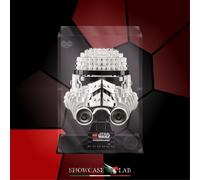 TECA IN PLEXIGLASS ACRILICO-SHOWCASE-TECA PER LEGO 75276-CASCO DI STORMTROOPER