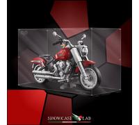 TECA IN PLEXIGLASS ACRILICO-SHOWCASE-TECA PER SET®10269 HARLEYDAVIDSON® FAT BOY®