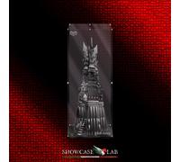 TECA IN PLEXIGLASS ACRILICO-SHOWCASE-TECA PER SET LEGO 10237 LA TORRE DI ORTHANC