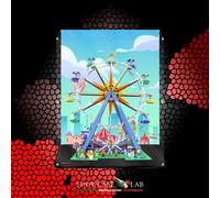 TECA IN PLEXIGLASS ACRILICO-SHOWCASE-TECA PER SET LEGO® 10247-RUOTA PANORAMICA