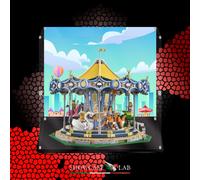TECA IN PLEXIGLASS ACRILICO-SHOWCASE-TECA PER SET LEGO® 10257-GIOSTRA CAROSELLO