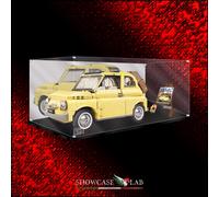 TECA IN PLEXIGLASS ACRILICO-SHOWCASE-TECA PER SET LEGO® 10271-NUOVA FIAT 500