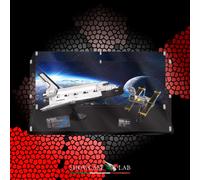 TECA IN PLEXIGLASS ACRILICO-SHOWCASE-TECA PER SET LEGO 10283-SPACE SHUTTLE NASA