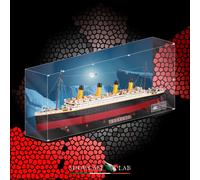 TECA IN PLEXIGLASS ACRILICO-SHOWCASE-TECA PER SET LEGO® 10294-TITANIC-EXPERT